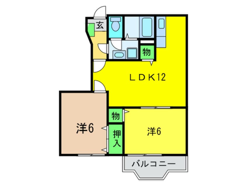 間取図 ステッラⅠ、Ⅱ