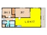 ロイヤルコート 2LDKの間取り