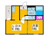 フジパレス堺もずⅡ番館 1LDKの間取り