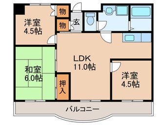 間取図 カンパニューラ T･M