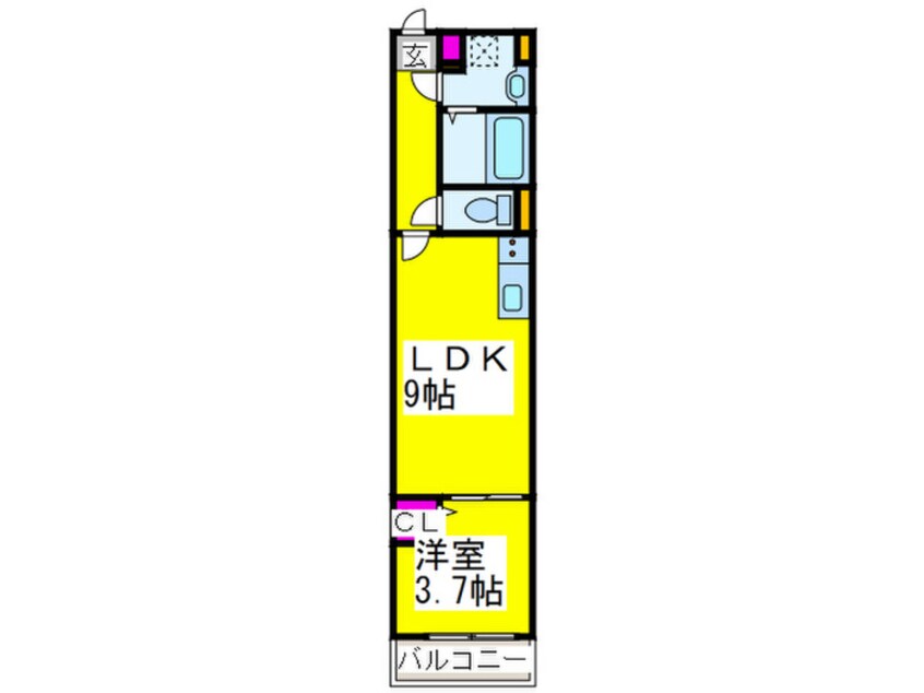 間取図 Gnosis 中長尾