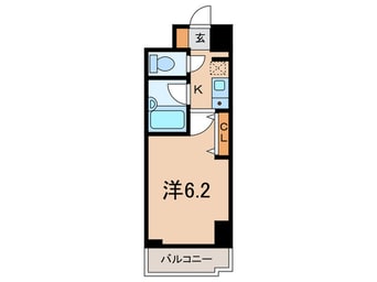 間取図 ｴｽﾘｰﾄﾞ三宮ﾌﾗﾜｰﾛｰﾄﾞ（1404）