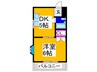 平野西シャルマン 1DKの間取り