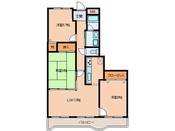 間取図 ウエストハイツ21