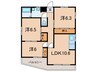 東洋ハイツ 3LDKの間取り