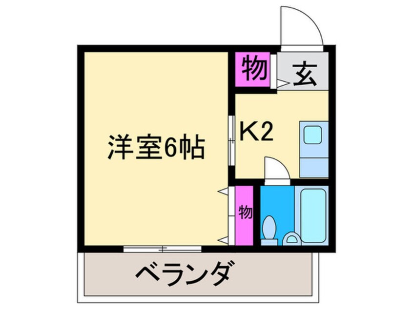 間取図 コスモハイツ加美