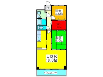 間取図 藤和市岡ハイタウン(404)