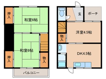 間取図 高倉貸家