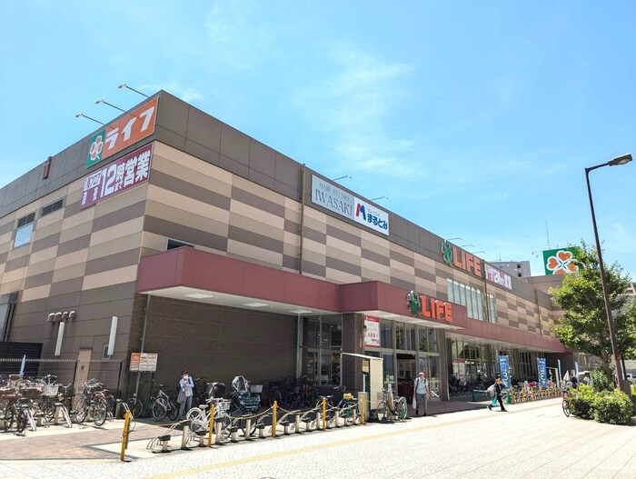 ライフ(スーパー)まで447m JJ　COURT　市岡元町