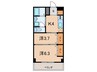 ＣＡＳＡ　ＦＬＯＲＡ 2Kの間取り