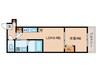 H-Maison平野ノースⅢ 1LDKの間取り