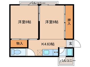 間取図 ペディコート加古川