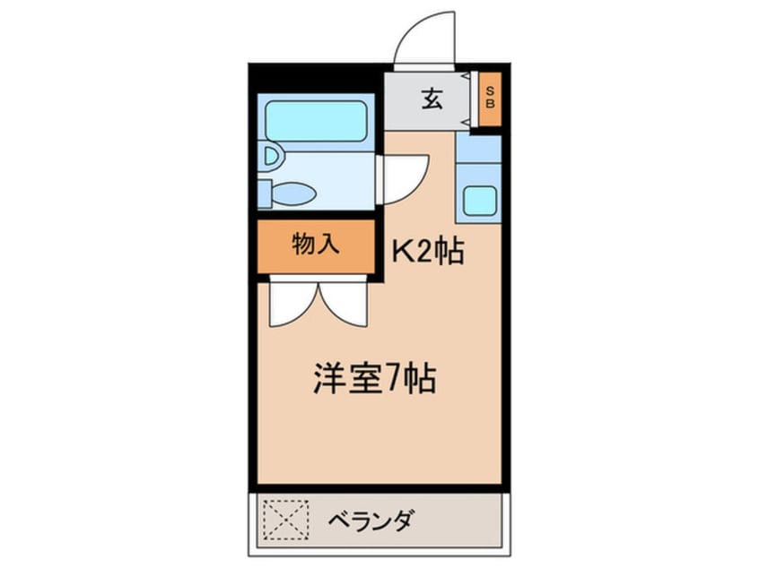 間取図 パレスカツラ