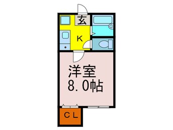 間取図 稲野ワンルーム