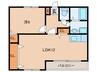 リッシェ嵐山 1LDKの間取り