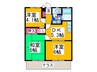 ﾊｲﾂﾌﾟﾚｽﾃｰｼﾞ 3DKの間取り