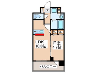 間取図 スプランディッド難波キャトル