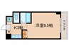 カルテットＫＯＢＯＲＩ　Ｃ棟 1Kの間取り