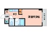 カルテットＫＯＢＯＲＩ　Ｃ棟 1Kの間取り