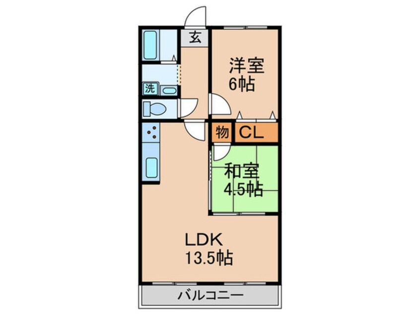 間取図 メゾン高井田