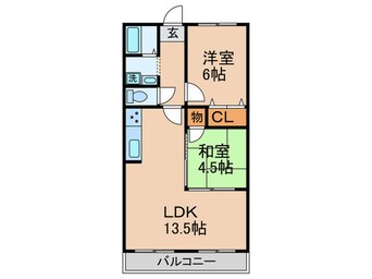 間取図 メゾン高井田