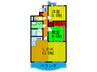 カルチェ清水谷 2LDKの間取り