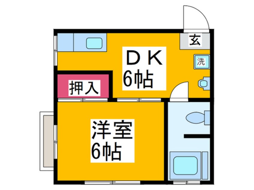 間取図 オレンジマンション