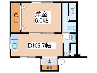 間取図 オレンジマンション