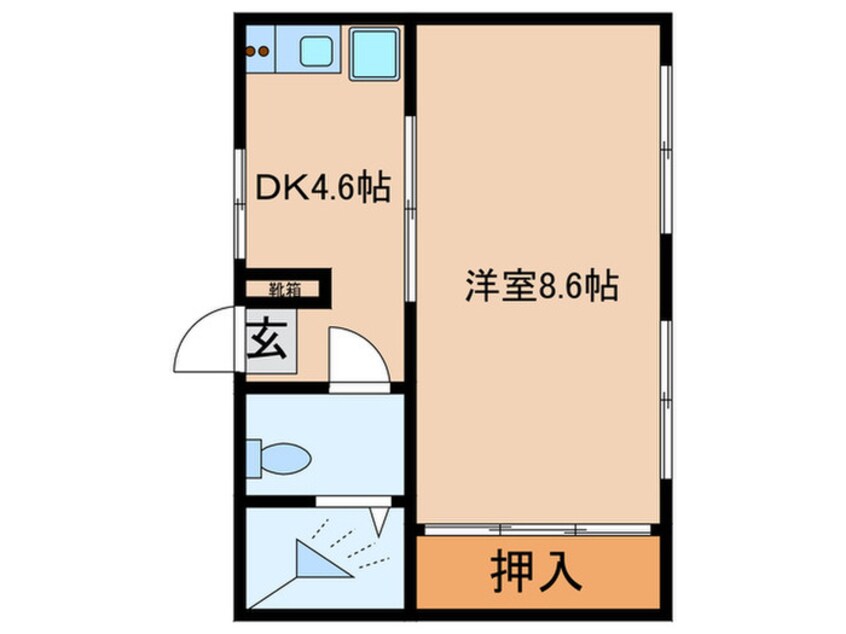 間取図 オレンジマンション