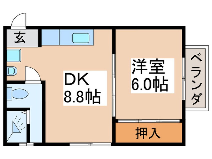 間取図 オレンジマンション