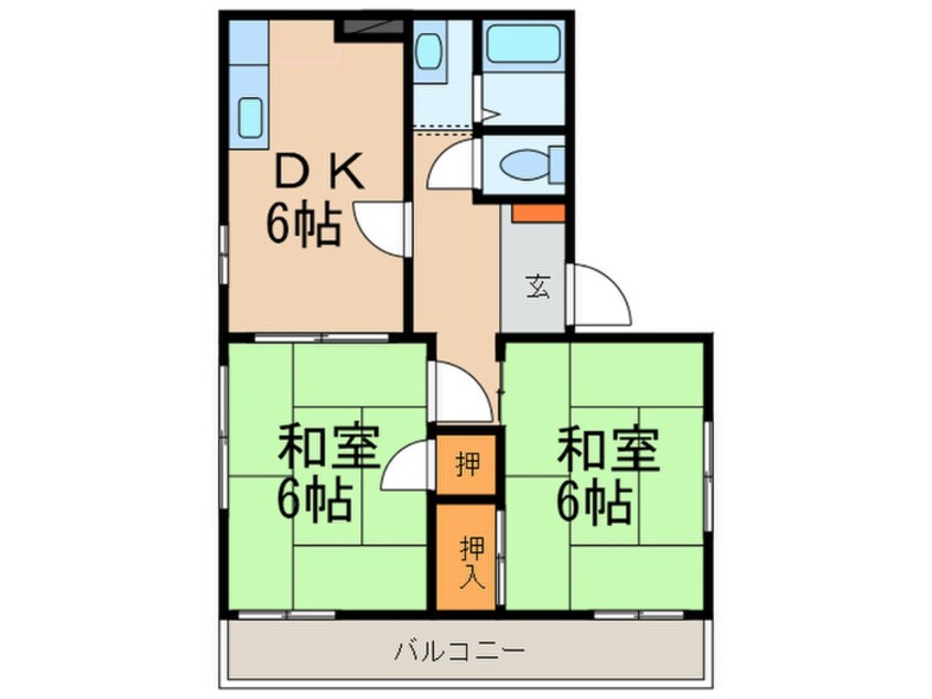 間取図 フレグランス北園田