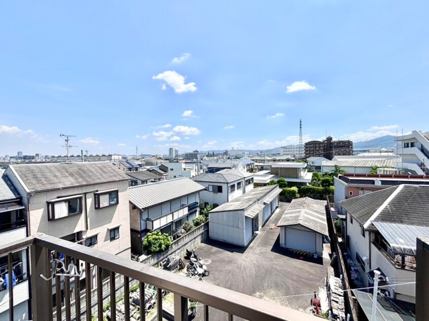 室内からの展望 下木田マンション