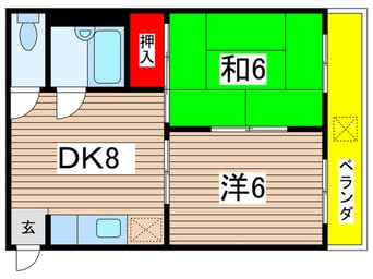 間取図 ア－バンヒル太秦