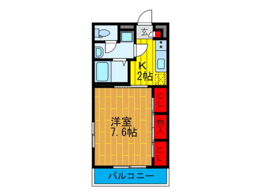 間取図 リブリ・マノアフォールズ