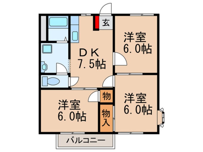 間取図 メゾンヤブウチ