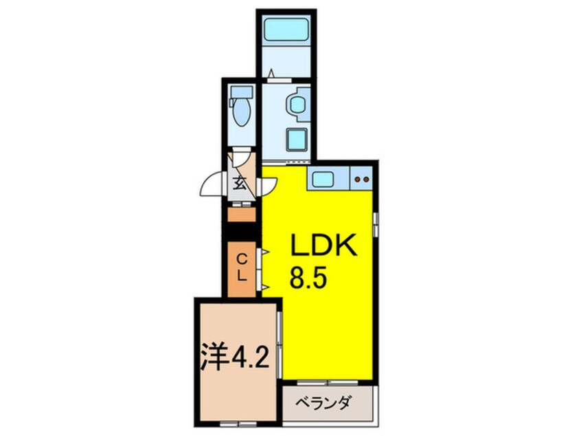 間取図 仮)F asecia Phix