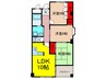 パティオ外院 3LDKの間取り