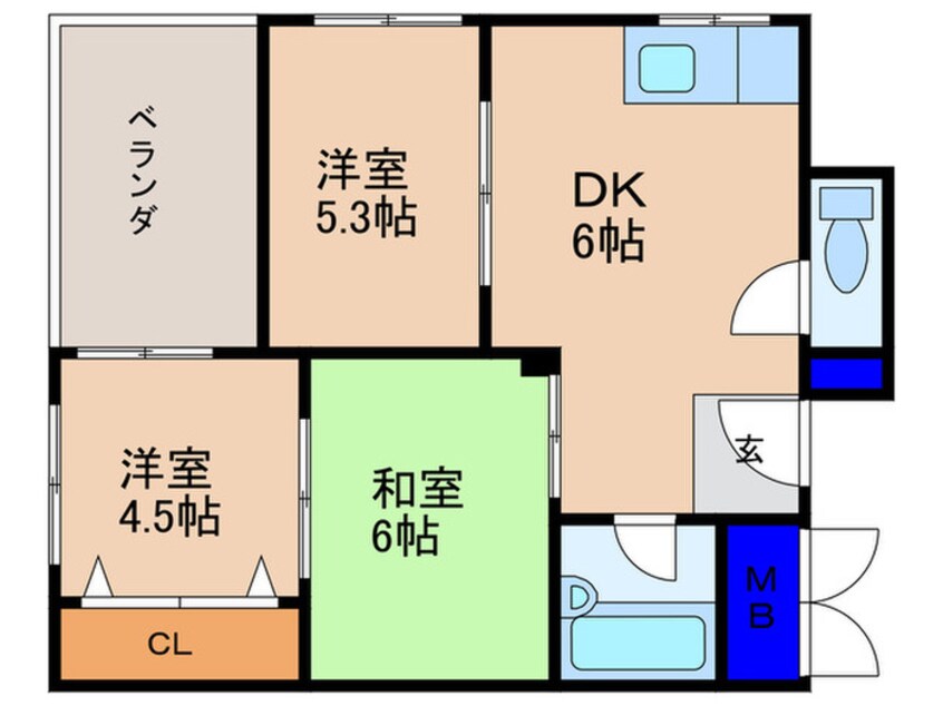 間取図 中島マンション