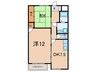 アルテメゾン弐番館 2DKの間取り