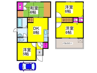 間取図 西口貸家