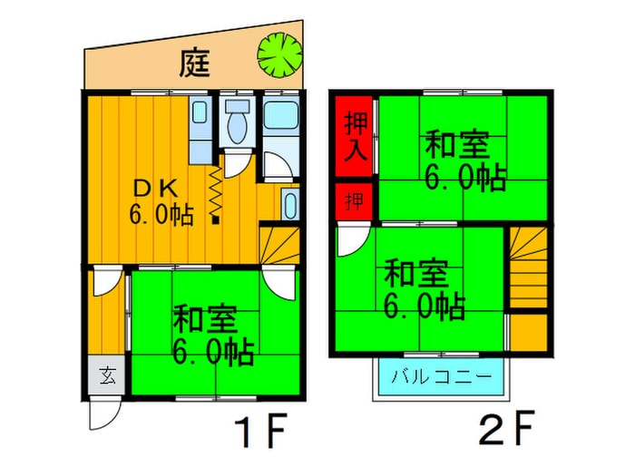 間取り図 山之上貸家