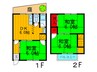 山之上貸家 3DKの間取り