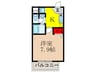 パレシュクル 1Kの間取り