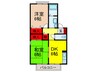コスモス 2DKの間取り