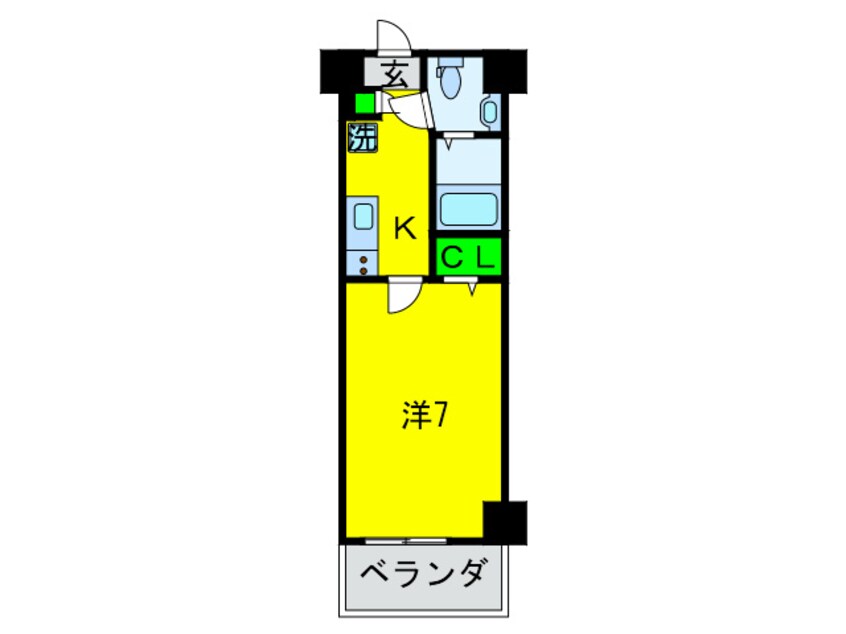 間取図 ＦＤＳ　ＫＯＨＡＭＡ　ＷＥＳＴ