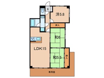 間取図 サンエクセル江井ヶ島(106)