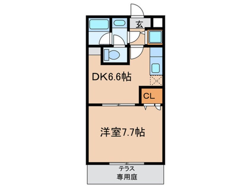 間取図 ボナ－ル鳳南