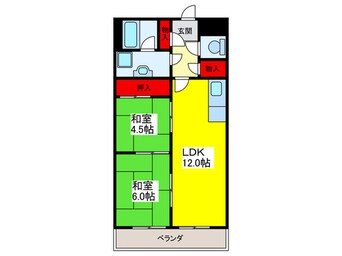 間取図 柏原ファミリ－ハイツ