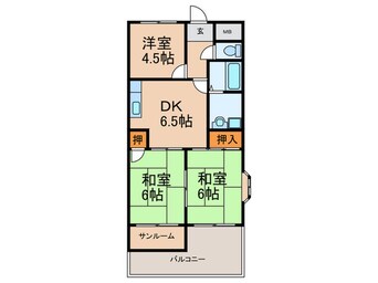 間取図 マジュ－ルメゾン