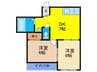 大幸ビル 2DKの間取り